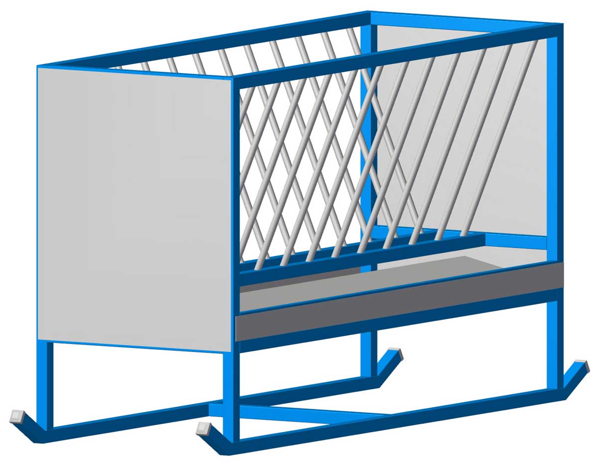 cattle hay feeder end sheets plans