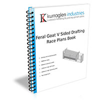 feral goat drafting race with sliding gates plans book